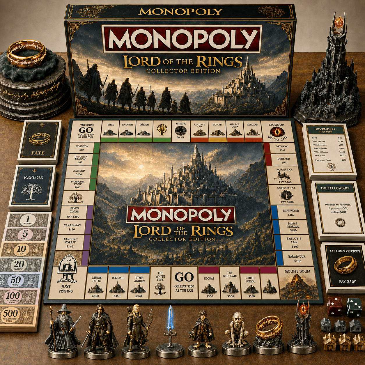 Premium LOTR Board Game TTTT