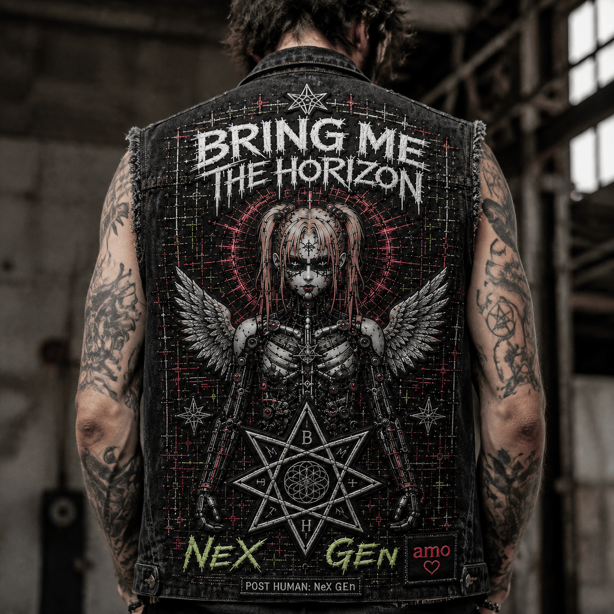 BMTH PREMIUM DENIM VEST NVH