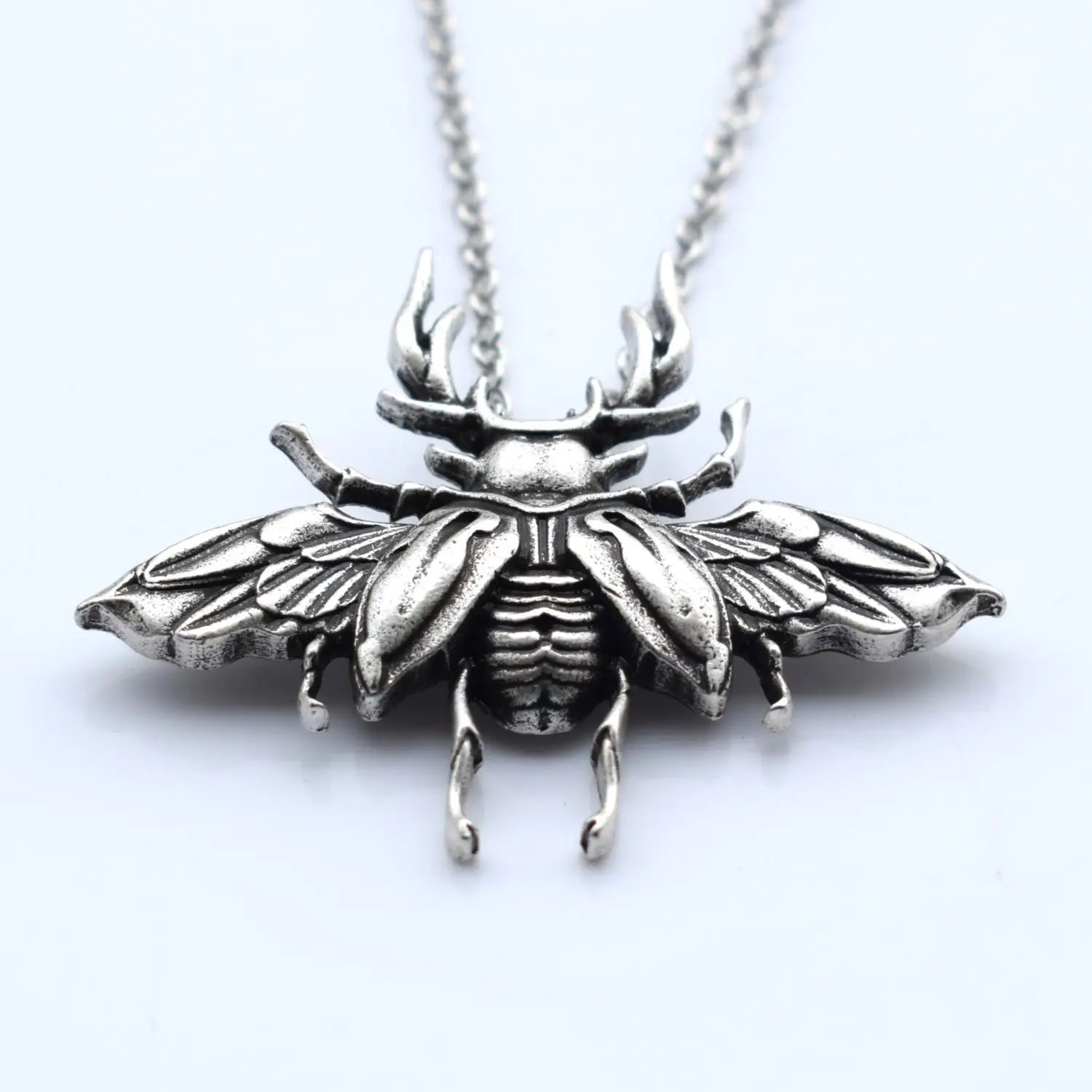 10PCS Scarab Pendant Animal Vintage Chain Punk Beetle Necklace For Women Men Jewelry